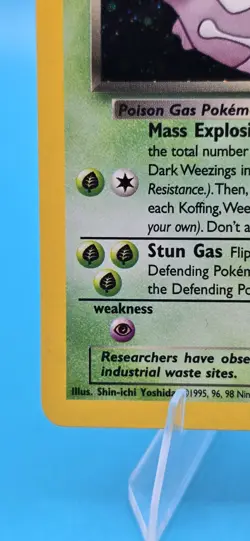 Dark Weezing Holo Rare 14/82 – Team Rocket Set – Vintage Pokemon Card - Image 5