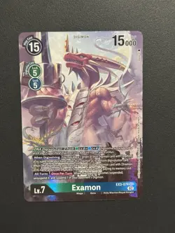Digimon Card Game Examon Generation EX3-074 Alt Art - Image 1