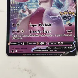 Pokemon Mewtwo V Full Art Ultra Rare Holo Card Pokemon GO SWSH223 220 HP - Image 2