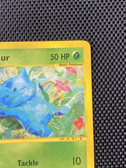 2002 Pokemon Expedition Bulbasaur Card 94/165 LP+ - Image 3
