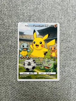 Pikachu Football Charmander Bulbasaur Squirtle Promo Fun Card Pokemon - Image 1