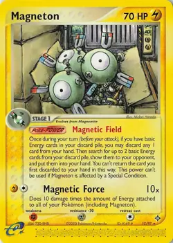 Magneton 17/97 - Dragon Set - Pokemon TCG Card - Light Play Condition - LP + - Image 3