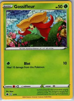 Gossifleur - 3/15 003/015 Holo McDonald's Promos 2022 - Pokemon Card - NM - Image 1