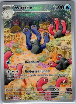 Wugtrio 224/091 SV: Paldean Fates - Pokemon Card - NM - Image 1