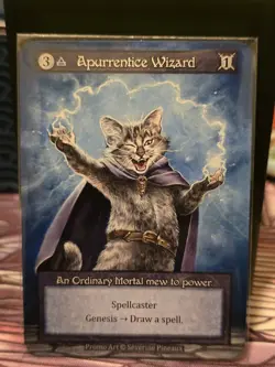 Apurrentice Wizard Sorcery TCG Spellcaster Promo Card by Severine Pineaux - Image 1