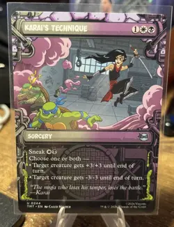 MTG - Karai's Technique (Showcase) - Teenage Mutant Ninja Turtles NM/M Condition - Image 1