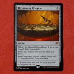 Thrumming Hivepool #0247 MTG: EOE (Regular) (Rare) (Artifact) (Sliver) - Image 1