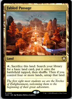 Fabled Passage 130 Rare Commander: Secrets of Strixhaven Magic: The Gathering NM - Image 1