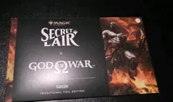 Magic the Gathering Secret Lair Playstation Traditional Foil God of War: Greek - Image 1