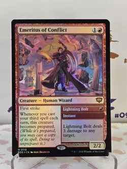 MTG Emeritus of Conflict 113 (Foil) Secrets of Strixhaven SOS Magic - Image 1