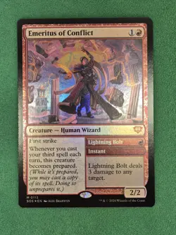MTG Emeritus of Conflict 113 (Foil) Secrets of Strixhaven SOS Magic - Image 3
