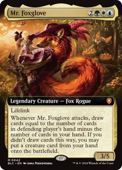 Mr. Foxglove (Extended Art) [BLC - 42] - NM TCG MTG - Image 1