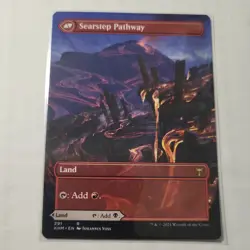 MTG Kaldheim #291 Blightstep / Searstep Pathway Borderless NM - Image 1