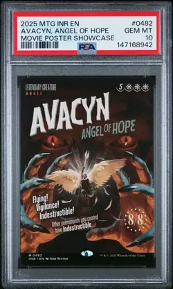 2025 MTG INNISTRAD REMASTERED MOVIE POSTER SHOWCASE AVACYN, ANGEL OF HOPE PSA 10 - Image 1