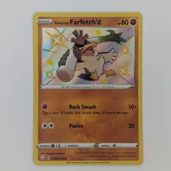Galarian Farfetch’d SV063/SV122 Ultra Rare Shining Fates Baby Shiny Pokemon TCG - Image 1