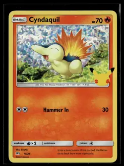 Pokemon TCG McDonald's 25th Anniversary Promos #010/025 Cyndaquil - Image 1