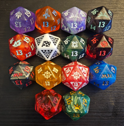 MTG Oversized Big Spindown Bundle Dice Crimson Vow Duskmourn M20 Bloomburrow Lot - Image 1