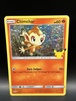 Holo Chimchar 12/25 - Pokemon McDonald’s Collection 2021 Card - NM - Image 1