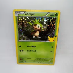 Chespin 006/025 Promo McDonald's 25th Anniversary Promos Pokemon Holo Near Mint - Image 1