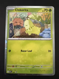 Chikorita MEP 069 - NM Pokemon Mega Evolution Perfect Order Holo Promo - Image 1
