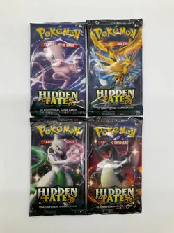 Lot of (32) Pokemon TCG Hidden Fates Booster Packs (8 COMPLETE ARTSETS) SEALED - Image 2
