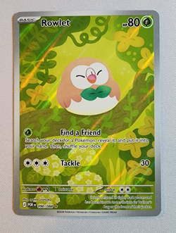 Pokemon Rowlet Illustration Rare Full Art Near Mint ME03 Perfect Order 090/088 - Image 1