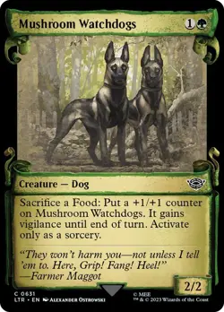 Mushroom Watchdogs 631 LTR Common MTG Green Dog Food Vigilance 2023 - Image 1