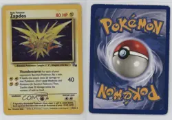 Zapdos Holo Pokemon Fossil #15 1999 - Image 3