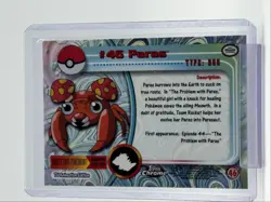 PARAS 1999 TOPPS CHROME POKEMON TV ANIMATION SERIES 1 BLUE LOGO A 46 Q0899 - Image 2