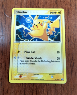 Pokemon TCG Pikachu EX Emerald 60/106 Regular Common 2005 NM - Image 1