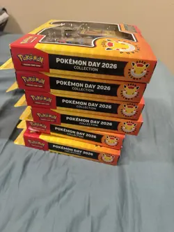 6x Pokemon Day 2026 Collection Box - Open Case Pikachu New Sealed LOT - Image 3