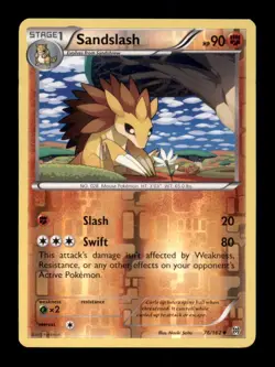 SANDSLASH 76/162 UC BREAKTHROUGH POKEMON REVERSE HOLO LP - Image 1