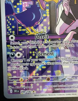 Team Rocket's Murkrow 200/182 - Destined Rivals-ILLUSTRATION RARE - 2025 Pokemon - Image 4