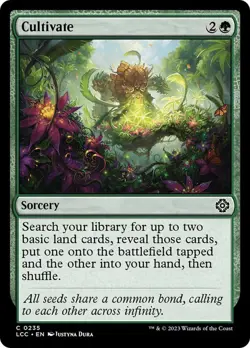 Cultivate 235 LCC MTG Sorcery 2023 Green Dura Common MTG - Image 1
