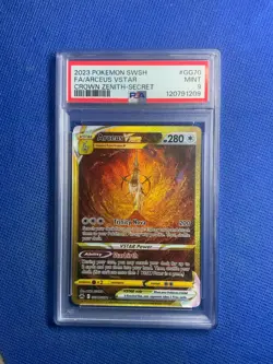 2023 Pokemon SWSH Crown Zenith Arceus VSTAR #GG70 Fa Crown Zenith-Secret PSA 9 - Image 1