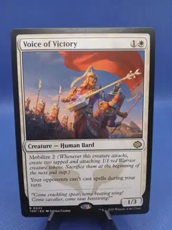 Voice of Victory TDM Tarkir Dragonstorm MTG 33 RARE M/NM - Image 1