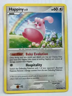 Happiny 76/127 Platinum LP Pokemon Fast Shipping - Image 1
