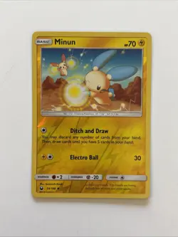 Minun 54/168 Rev Reverse Holo SM Celestial Storm Pokemon NM - Image 1
