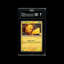 2026 Pokemon - Pikachu (Pokemon Day 2026) 051 Cosmos Holo - TAG 9, with a SWIRL! - Image 1