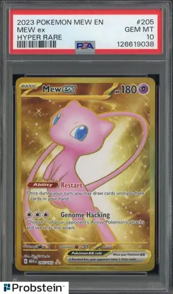 #2 2023 Pokemon MEW EN Hyper Rare #205 Mew ex PSA 10 GEM MINT - Image 1