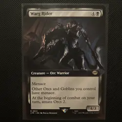 Warg Rider - Extended Art LTR NM MTG - Image 1