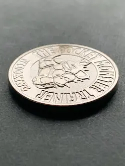Nidoking NO.034 Pokemon Battle Coin Medal 1997 Japan Pokemon Nintendo Silver - Image 5