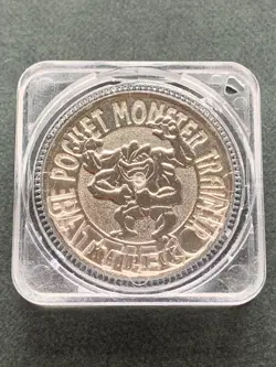 Machamp NO.068 Pokemon Battle Coin Medal 1997 Japan Pokemon Nintendo Rare Silver - Image 1