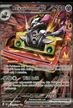 Pokemon Cards Revavroom ex 224/197 Obsidian Flames Special Illustration Rare NM - Image 1