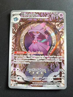 Pokemon TCG Mismagius 212/193 Paldea Evolved Illustration Rare Holo Card - Image 1