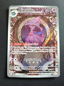Pokemon TCG Mismagius 212/193 Paldea Evolved Illustration Rare Holo Card - Image 5