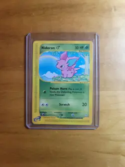 Nidoran M 096/147 Aquapolis Vintage 2002 Pokemon TCG Card LP - Image 3