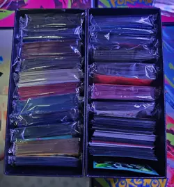 pokemon card sleeves lot - 2 Full Etb's Of Pokemon Sleeves, 500+🔥 - Image 1