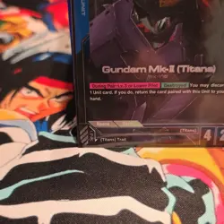 Bandai Gundam War TCG Gundam Mk-II (Titans) R+ Unit Card G002-003 Cost 3 4/2 - Image 4