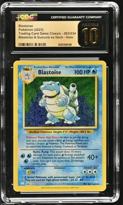 2023 Pokemon Trading Card Game Classic - Blastoise #003/034 CGC 10 Pristine - Image 2